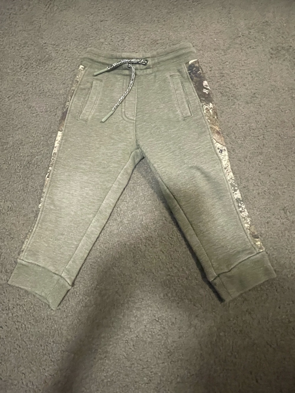 Kids Green Camo Joggers
